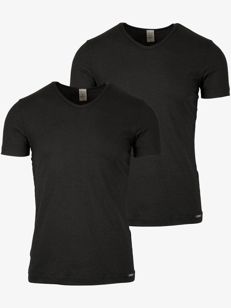 Olaf Benz 2-Pack T-Shirt Herren Jersey, schwarz von Olaf Benz