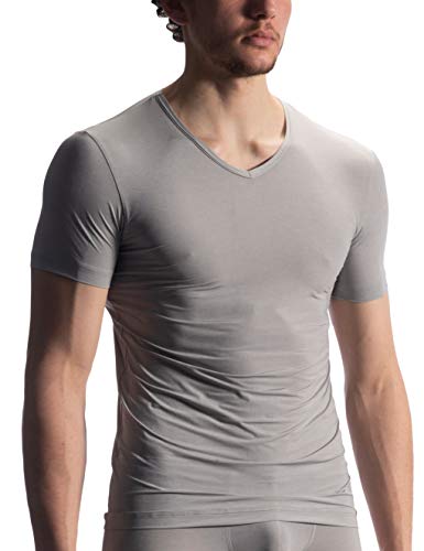 Olaf Benz Herren Red1902 V-Neck Reg. T-Shirt, Silber (Silver 7200), Small von Olaf Benz