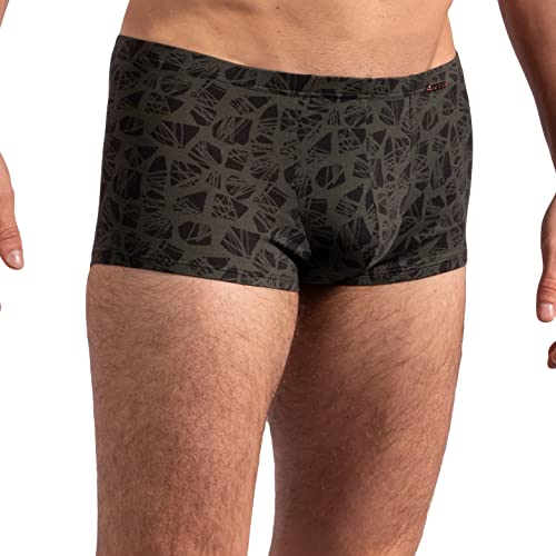 Olaf Benz Herren Retro Boxer RED2212 Minipants - Olive-Black - Größe M von Olaf Benz