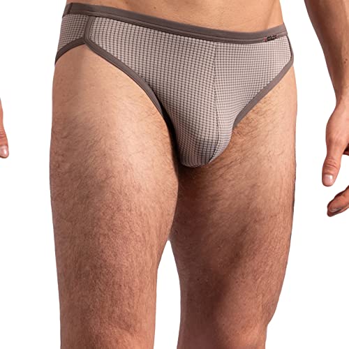 Olaf Benz Herren Slip RED2208 Sprint Brief - Brown-White - Größe M von Olaf Benz