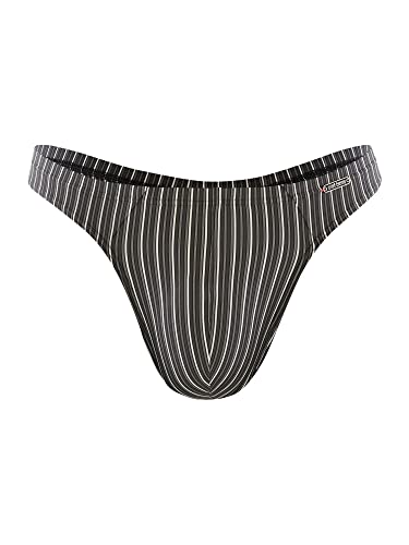 Olaf Benz Herren String RED2210 Ministring - Black-White - Größe M von Olaf Benz