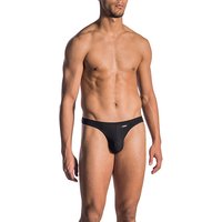 Olaf Benz Herren String schwarz Mikrofaser unifarben von Olaf Benz