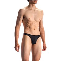 Olaf Benz Herren String Schwarz Baumwolle unifarben von Olaf Benz