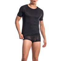 Olaf Benz Herren T-Shirt Schwarz Mikrofaser unifarben von Olaf Benz