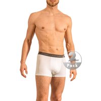 Olaf Benz Herren Trunks weiß Baumwoll-Stretch unifarben von Olaf Benz