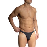 Olaf Benz Herren String Grau Mikrofaser unifarben von Olaf Benz