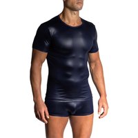 Olaf Benz Herren T-Shirt blau Mikrofaser unifarben von Olaf Benz