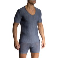 Olaf Benz Herren T-Shirt blau Mikrofaser/Funktion unifarben von Olaf Benz