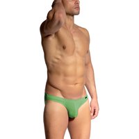 Olaf Benz Herren Slip grün Mikrofaser unifarben von Olaf Benz