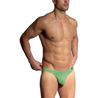 Olaf Benz Herren String grün Mikrofaser unifarben von Olaf Benz