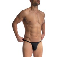 Olaf Benz Herren Tanga schwarz Mikrofaser/Funktion unifarben von Olaf Benz
