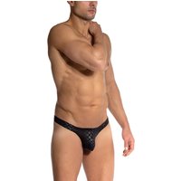 Olaf Benz Herren String schwarz Mikrofaser unifarben von Olaf Benz