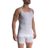 Olaf Benz Herren Tanktop weiß Mikrofaser unifarben von Olaf Benz