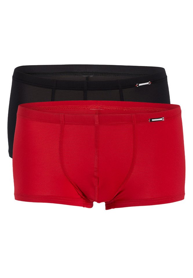 Olaf Benz Retro Boxer 2er Pack RED1201 (Spar-Set, 2-St) Hipster Short / Pant - ohne Eingriff - Luftige Mikrofaser von Olaf Benz