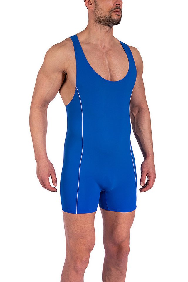 Olaf Benz Schwimmanzug BLU1200 Poolbar & Beach Herren Badebody (1-St) Beachbody im Ringer-Style - figurbetont von Olaf Benz