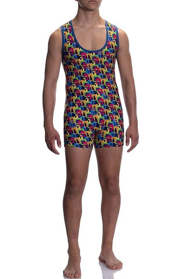 Olaf Benz Schwimmanzug BLU2054 (1-St) Poolbar & Beach Herren Badebody Swimsuit figurbetont, im Retro-Style von Olaf Benz