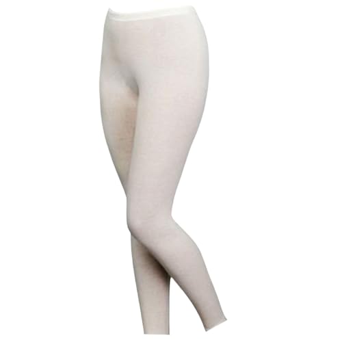 Olanmarp Angora Damen-Unterhose/Leggins lang mit 40% Angora + 60% Baumwolle Premium Fashion- Ultimativer weicher Wärmekomfort in höchster Qualität (Grösse M, 40% Angora, 60% Baumwolle) von Olanmarp
