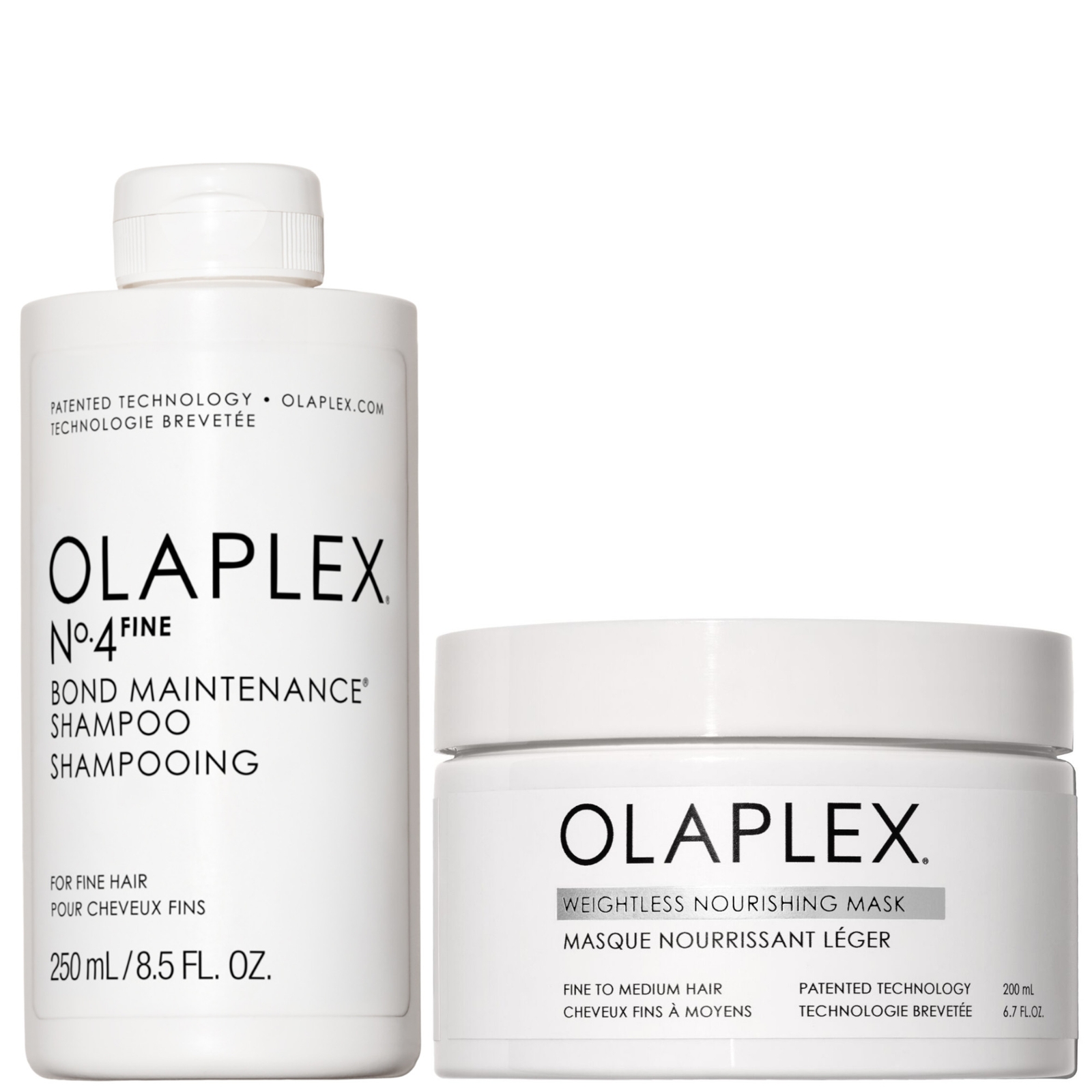 Olaplex No.4 Fine Shampoo & Weightless Nourishing Mask Duo von Olaplex