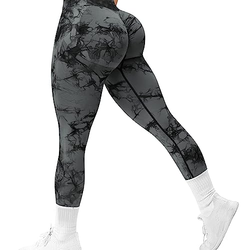 Olasfa Sport Leggings Damen High Waist Blickdicht Scrunch Butt Leggings Push Up Booty Sporthose Seamless Sportleggings für Gym Yoga Fitness von Olasfa