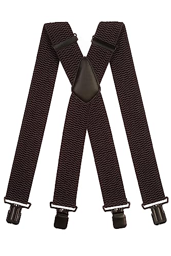 Olata Extra Breite Hosenträger für Herren – 5 cm breit, Robust und Verstellbar mit Stabilen Clips, Ideal für Arbeit und Elegante Outfits. Dunkelgrau (Schwarz Clips) Olata Extra Breite Hosenträger für Herren – 5 cm breit, Robust und Verstellbar mit Stabilen Clips, Ideal für Arbeit und Elegante Outfits. Dunkelgrau (Schwarz Clips) von Olata