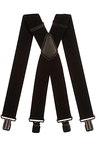 Olata Extra Breite Hosenträger für Herren – 5 cm breit, Robust und Verstellbar mit Stabilen Clips, Ideal für Arbeit und Elegante Outfits. Schwarz (Schwarz Clips) Olata Extra Breite Hosenträger für Herren – 5 cm breit, Robust und Verstellbar mit Stabilen Clips, Ideal für Arbeit und Elegante Outfits. Schwarz (Schwarz Clips) von Olata