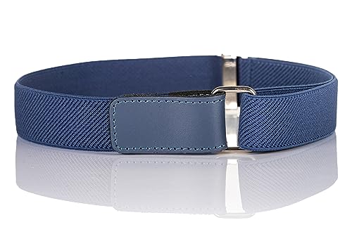 Olata Elastischer Kinder-Gürtel – Verstellbar mit Klettverschluss, Ideal für 0-15 Jahre. Blau (1-6 Jahre) von Olata