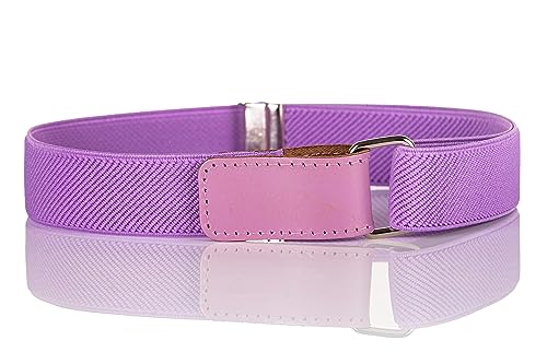 Olata Elastischer Kinder-Gürtel – Verstellbar mit Klettverschluss, Ideal für 0-15 Jahre. Flieder (1-6 Jahre) von Olata