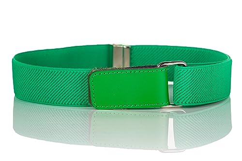 Olata Elastischer Kinder-Gürtel – Verstellbar mit Klettverschluss, Ideal für 0-15 Jahre. Grün (1-6 Jahre) von Olata