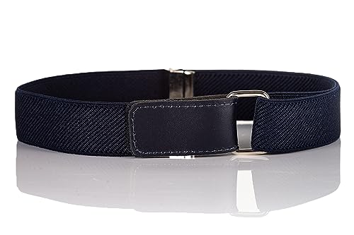 Olata Elastischer Kinder-Gürtel – Verstellbar mit Klettverschluss, Ideal für 0-15 Jahre. Marineblau (1-6 Jahre) von Olata