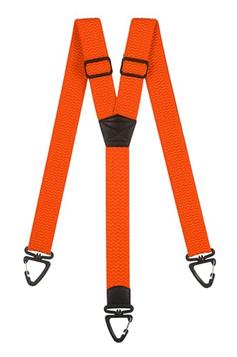 Olata Robuste Y-Hosenträger mit Kunststoff-Karabinerhaken – 4 cm Breit, Elastisch, Ideal für Arbeit und Outdoor-Aktivitäten. Orange Olata Robuste Y-Hosenträger mit Kunststoff-Karabinerhaken – 4 cm Breit, Elastisch, Ideal für Arbeit und Outdoor-Aktivitäten. Orange von Olata