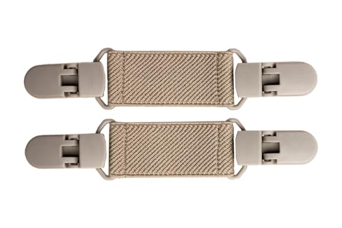 Olata elastischer Cardigan-Clip | Blusenraffer für Damen. Paket von 2 - Grau (Kunststoff Clips) von Olata