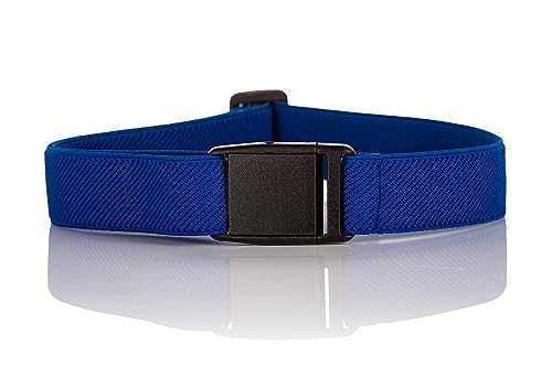 Olata Elastischer Kinder-Gürtel mit Kunststoffschnalle – Vollständig Verstellbar für 1-15 Jahre. Königsblau (5-15 Jahre) von Olata