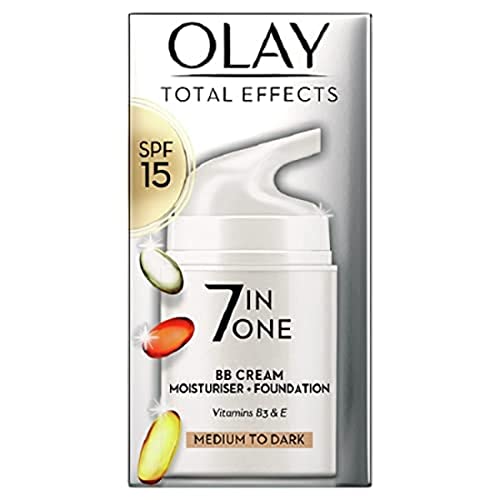 Olay Total Effects 7 In 1 Moisturiser Touch of Max Factor Foundation 50ml - Medium Skin von Olay