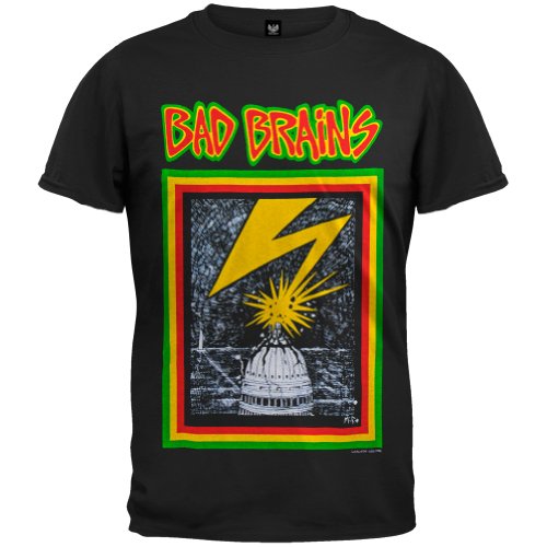 Old Glory Bad Brains Herren Capitol T-Shirt, schwarz, Mittel von Old Glory