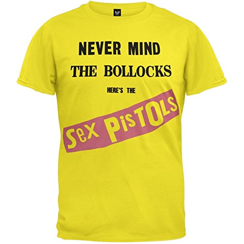 Sex Pistols – Herren The Bollocks T-Shirt, Gelb, 9sxy109 2x von Old Glory