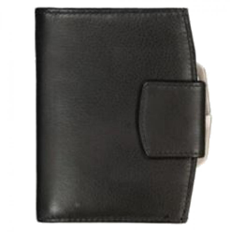 Old River - Old River Bügelbörse echt Leder schwarz Schwarz von Old River