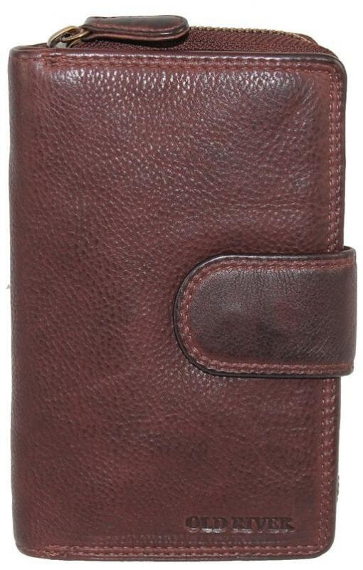Old River - Old River Damenbörse mit RV echt Rindleder braun Braun von Old River