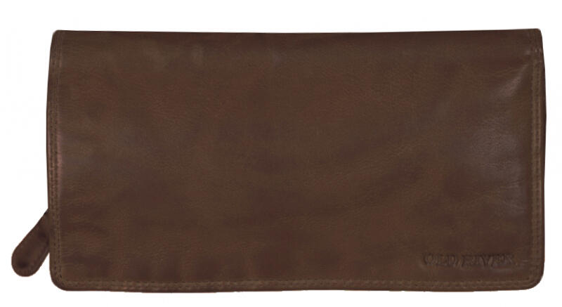 Old River - Old River Damenbörse mit RV echt Rindleder braun Braun von Old River