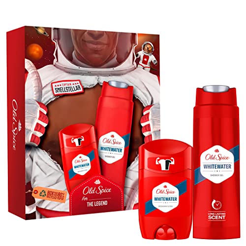 Old Spice Astronaut-Geschenkset Für Männer Mit White Water-Deo-Stick Und Duschgel von Old Spice