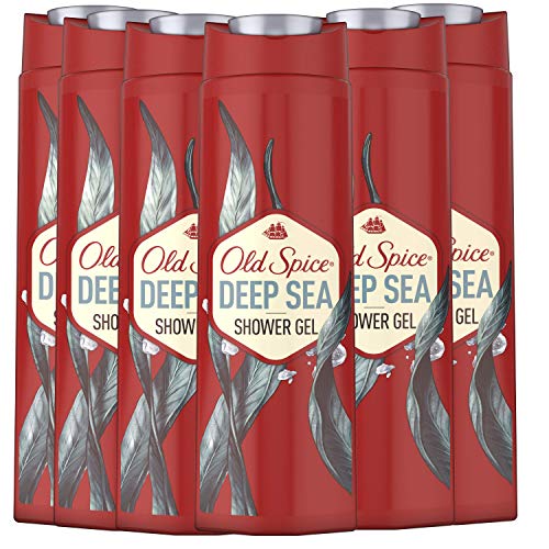 Old Spice Deep Sea Duschgel & Shampoo für Männer 400 ml, 3-in-1 Körper-Haar-Gesichtswaschmittel, langanhaltende Frische von Old Spice