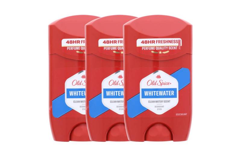 Old Spice Deo-Roller 3 x Old Spice Whitewater Deostick für Männer je 50ml 48H Frische & Sch von Old Spice
