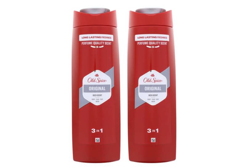 Old Spice Duschgel 2 x Old Spice Original 3in1 Duschgel für Haar Gesicht&Körper je 400ml von Old Spice