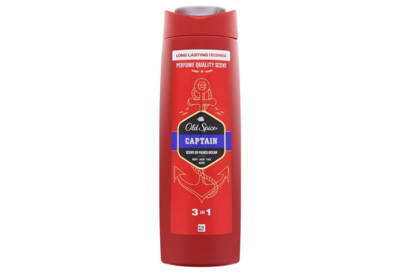 Old Spice Duschgel 2x Old Spice Captain 3in1 Duschgel Haar Gesicht und Körper je 400ml von Old Spice