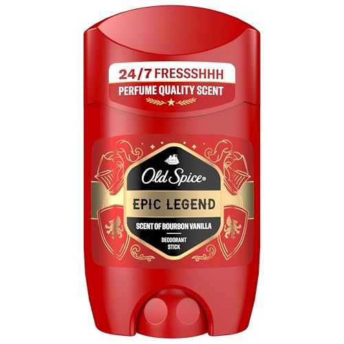 Old Spice Epic Legend Deostick für Männer 50 ml, 24/7 Frischhh bei täglicher Anwendung, langanhaltender Duft in Parfumqualität, Schutz vor Gerüchen, Ohne Aluminiumsalze von Old Spice