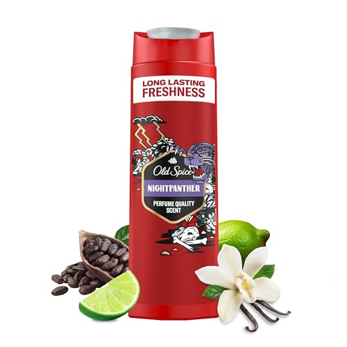 Old Spice Nightpanther 3-in-1 Duschgel & Shampoo für Männer, 400ml, langanhaltender, frischer Duft in Parfümqualität für Haare-Gesicht-Körper von Old Spice