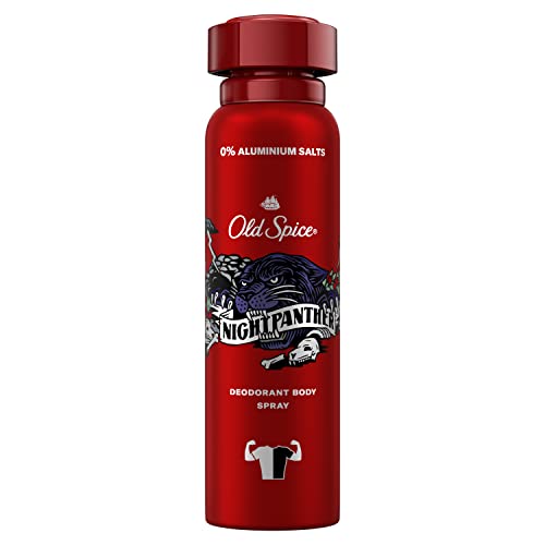 Old Spice Nightpanther Deodorant Bodyspray Für Männer, Mit Langanhaltendem Duft, Ohne Aluminium, 150 ml von Old Spice