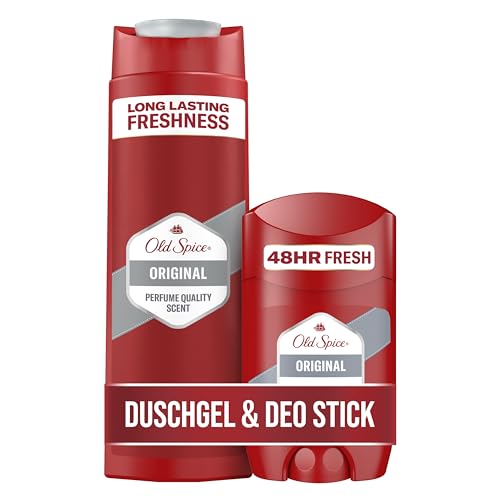 Old Spice Original Deostift für Männer (50 ml)+Old Spice Original 3-in-1 Duschgel & Shampoo für Männer (250 ml) von Old Spice