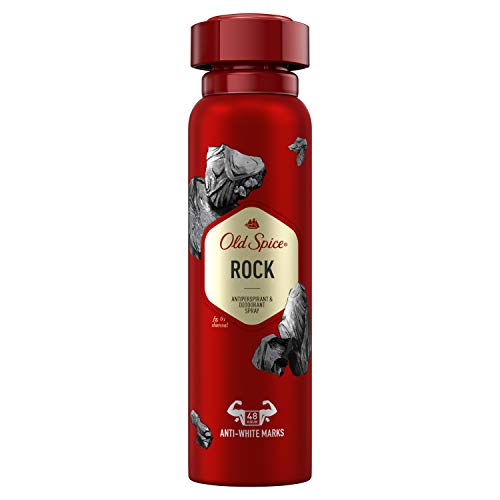 Old Spice Rock Antitranspirant Bodyspray | Deo Spray Für Männer | 48 Stunden Schutz | Gegen Starkes Schwitzen, 150ml von Old Spice