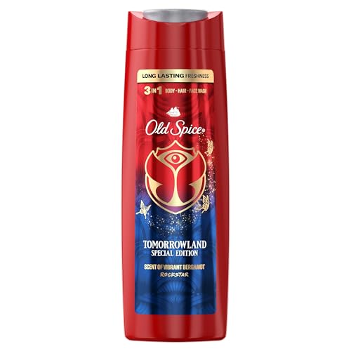 Old Spice Tomorrowland Special Edition 3-in-1-Duschgel & Shampoo 400ml für Männer, für Haar, Gesicht und Körper, langanhaltende Frische, Duft in Parfümqualität, tiefenreinigend von Old Spice