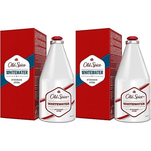 Old Spice Whitewater After Shave Lotion | kühlendes Aftershave für Männer, 100ml (Packung mit 2) von Old Spice